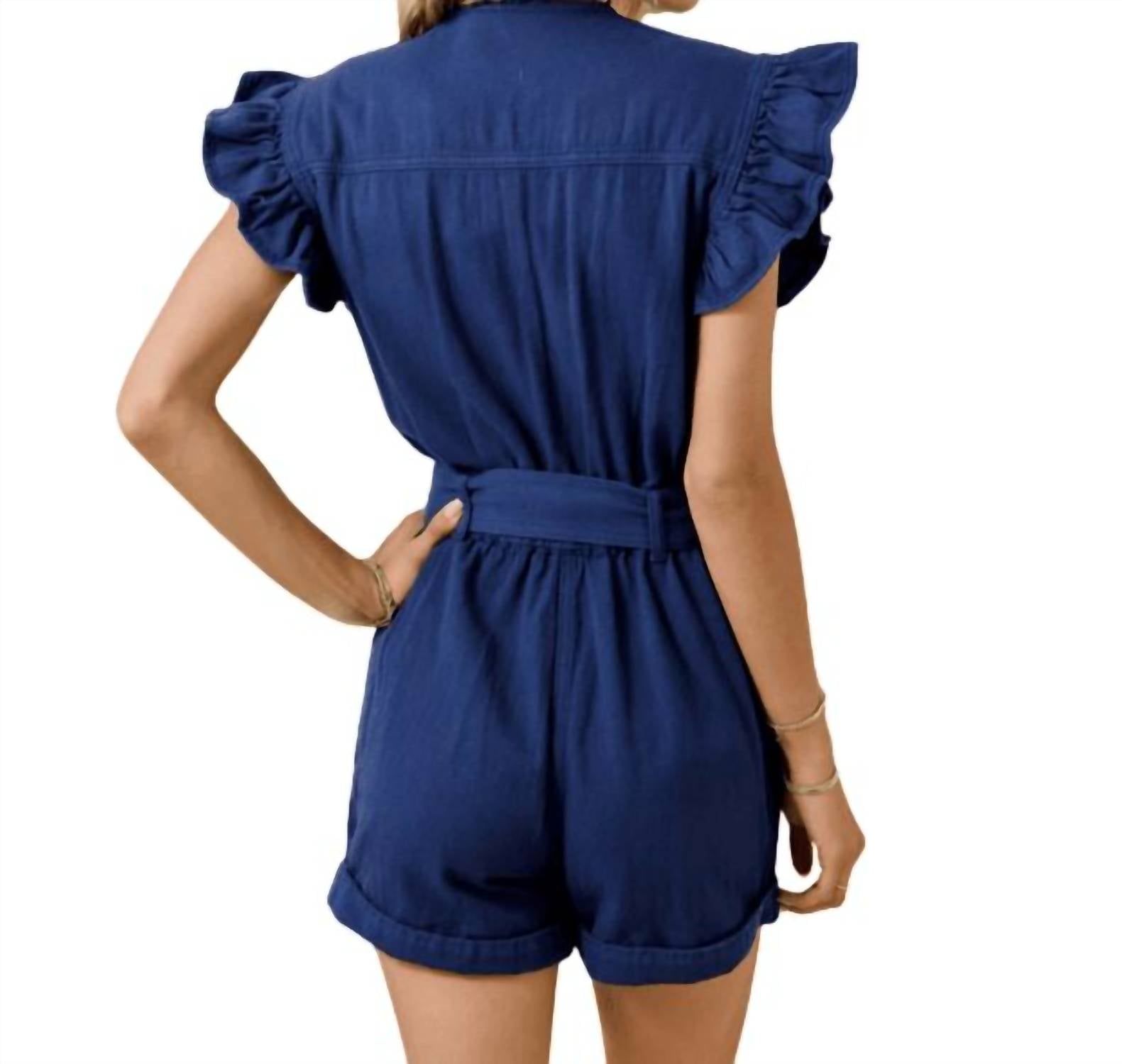 Day + Moon - Luna Ruffle Sleeve Romper