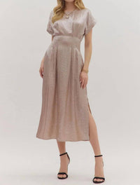 Entro - Cuff Sleeve Midi Dress