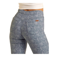 Rock & Roll Denim - Reversible Blue Button Flare Jeans