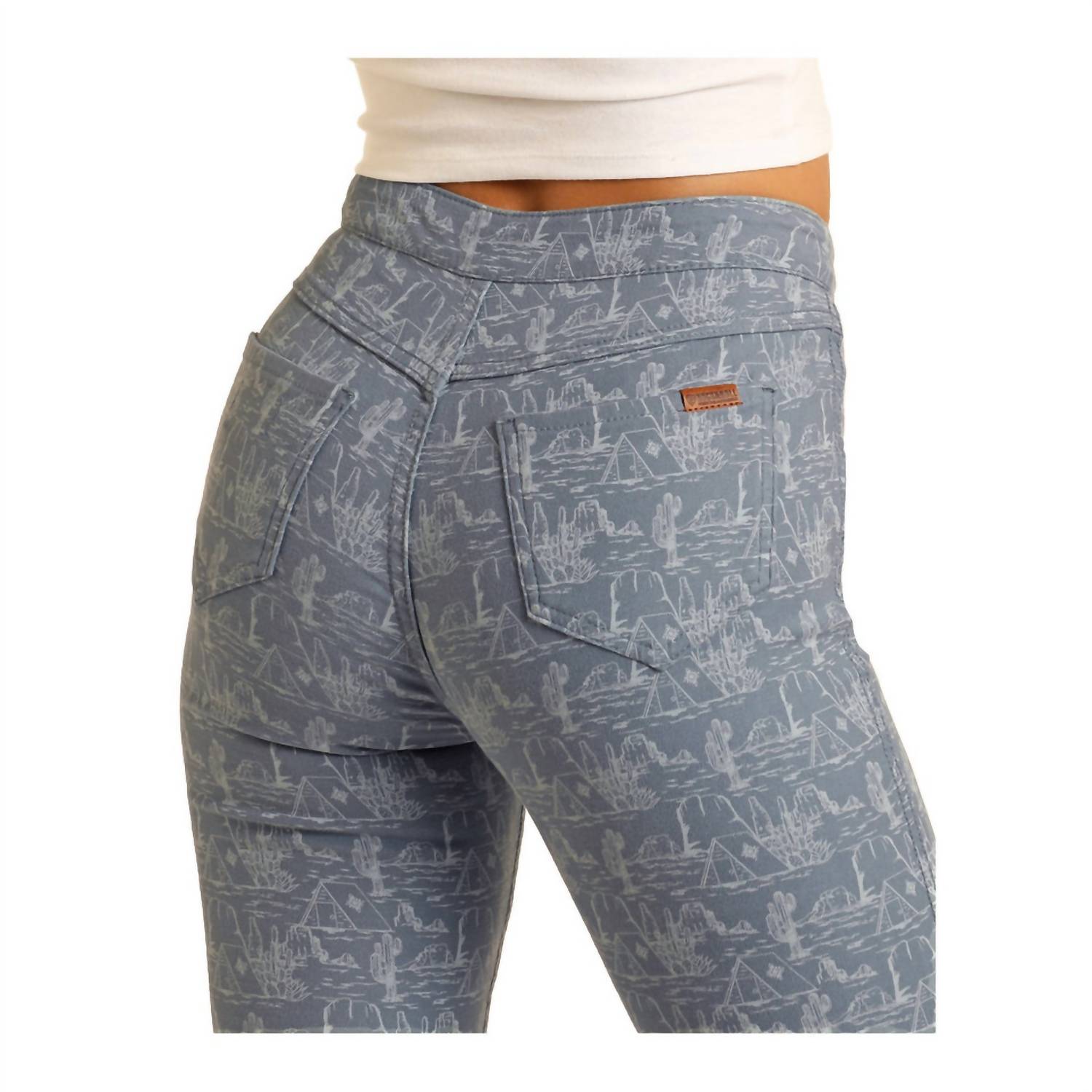 Rock & Roll Denim - Reversible Blue Button Flare Jeans