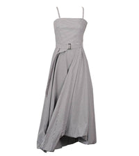Brunello Cucinelli - Sleeveless Striped Dress With Bubble Hem