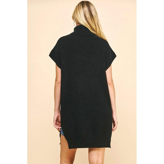 Pinch - Women's Turtle Neck Sweater Dress