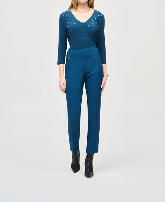 Joseph Ribkoff - Fux Twill Slim Pants