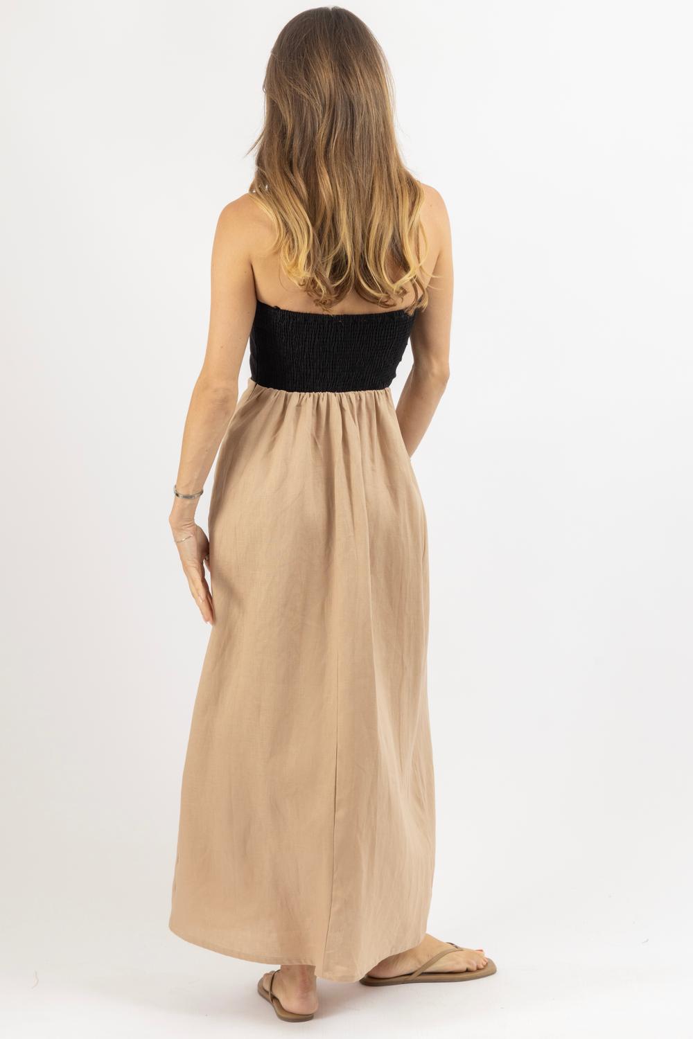 Olivaceous - Milano Linen Dress