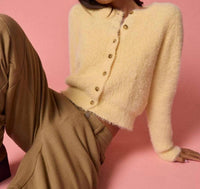 Papermoon - Cozy Luxe Fuzzy Cardigan