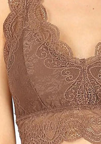 Zenana - Stretch Lace Padded Bralette