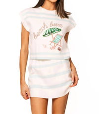 Queen Of Sparkles - Beach Bum Sweater Top