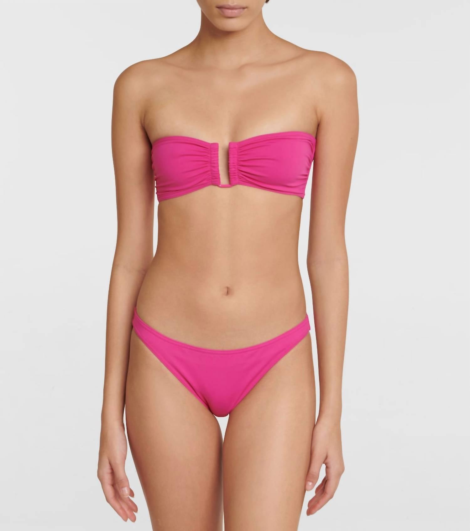 ERES Fripon Duni Bikini Top in laurier rose - women's swimwear