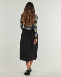 Desigual Vest Raya Hibrida Long Sleeve Dress in black - women's dress - detail view