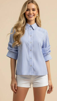 Pinch - Button-down Stripe Top