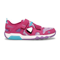 MERRELL Toddlers' Hydro Free Cross Strap Shoes in fuchsia - kids' sneaker - detail view