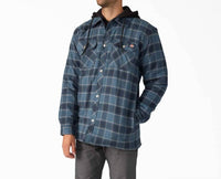 Dickies - Water Repellent Flannel Hooded Shirt Jacket