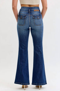 Cello - Super High Double Waist Band Flare Jeans