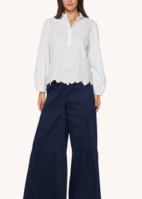 Current Air - Embroidered Border Blouse
