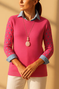 J'Envie/Eli - Capri Eyelet Sleeve Tunic