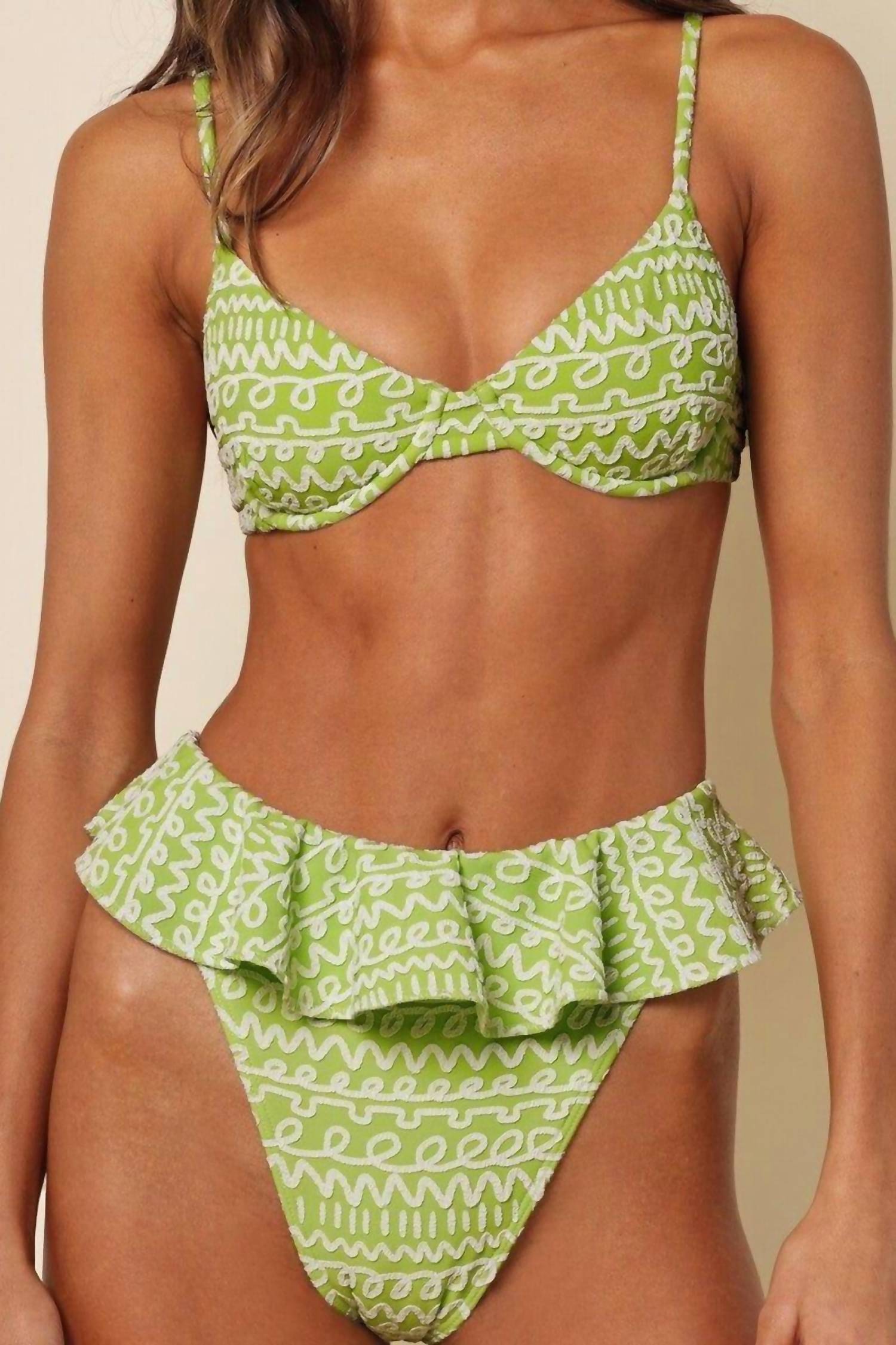 Montce - Tamarindo Ruffle Bikini Bottom