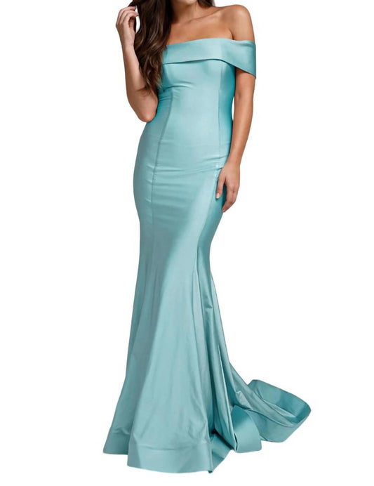 Amelia Couture - Lycra Off Shoulder Mermaid Dress