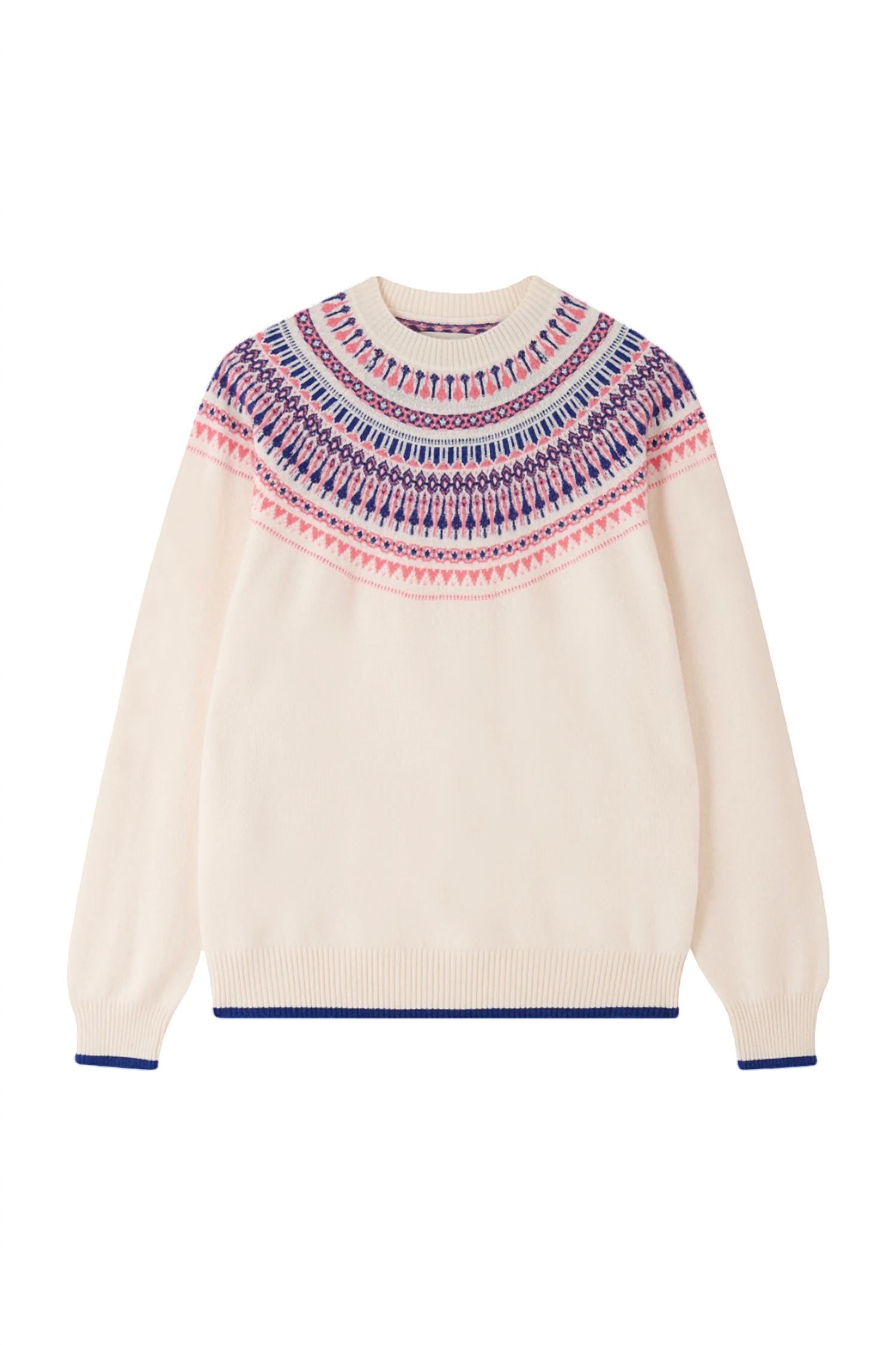 Jumper1234 - Fairisle Yoke Crew Sweater
