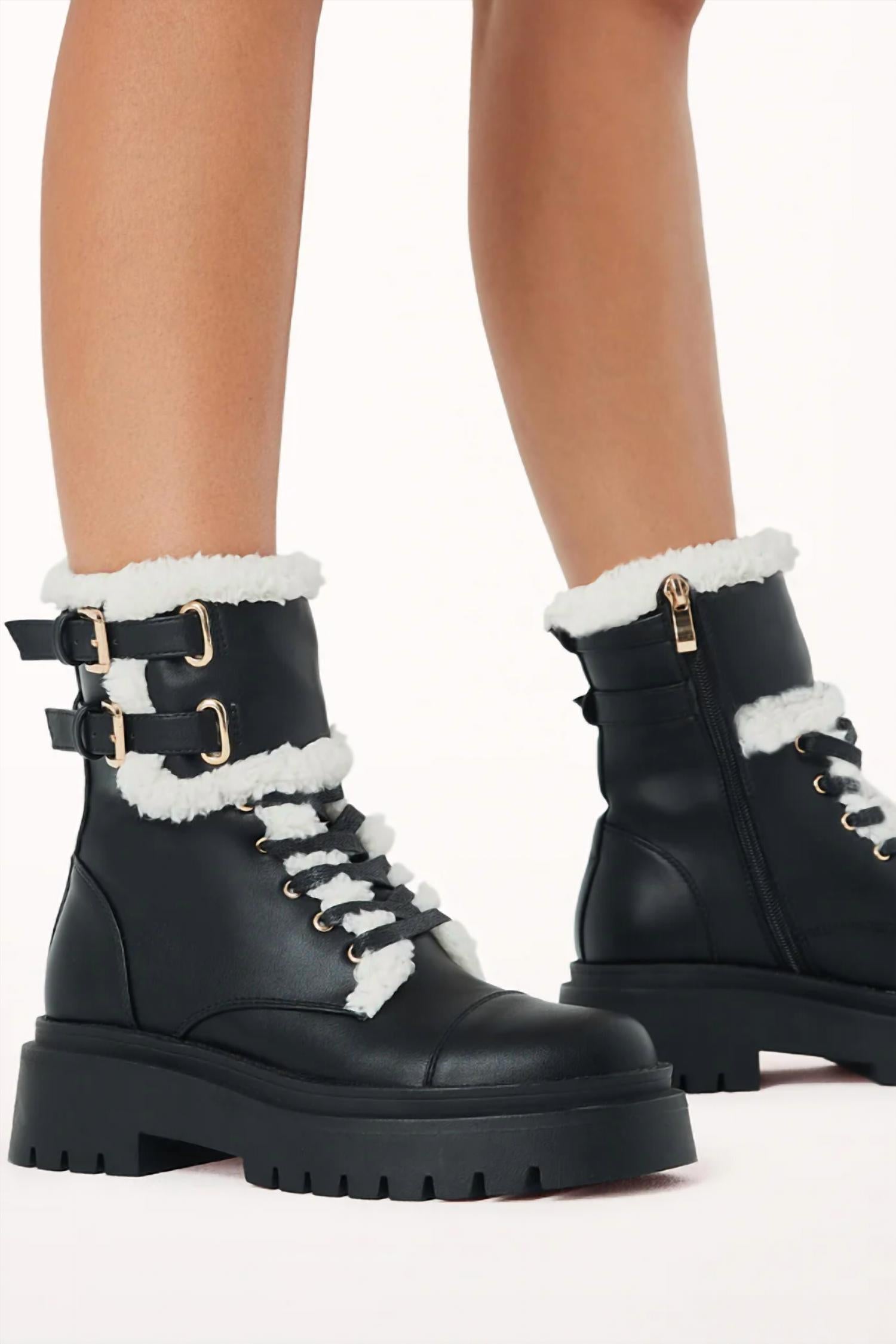 Billini - Women's Ferrel Sherpa Combat Boot