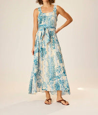 natalie martin Jasmine Maxi Dress in coral wave - women's dress - view 4