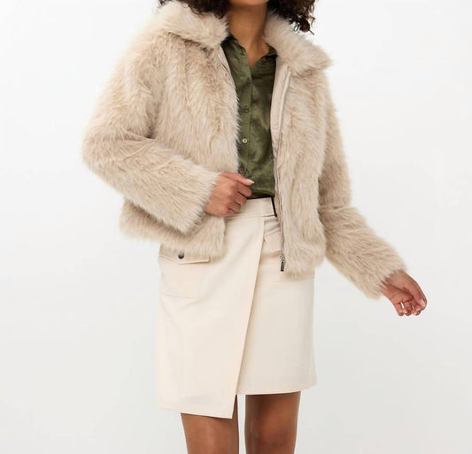 Esqualo - Faux Fur Short Jacket