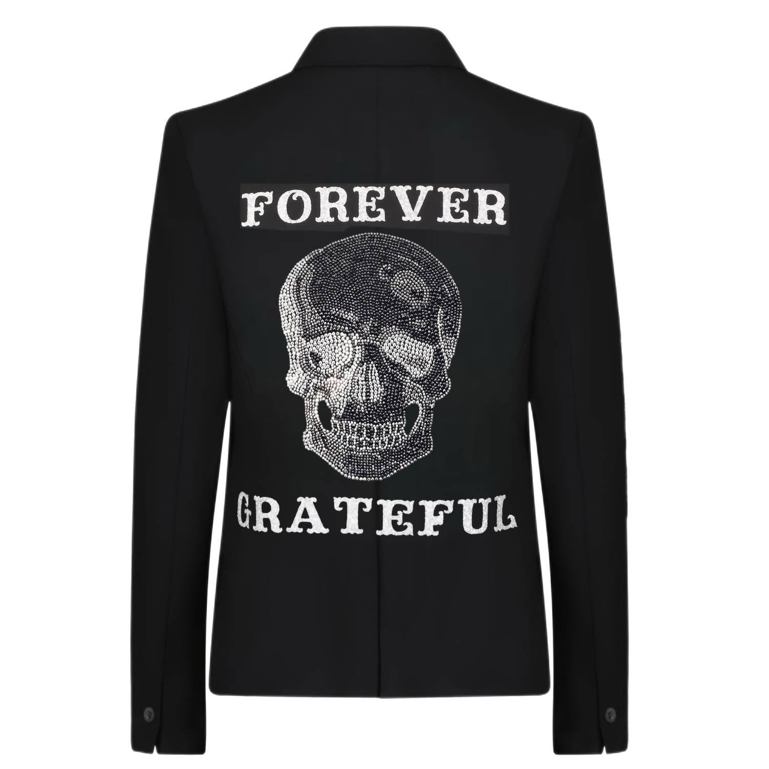 Hipchik - Women's Forever Grateful Graphic Blazer