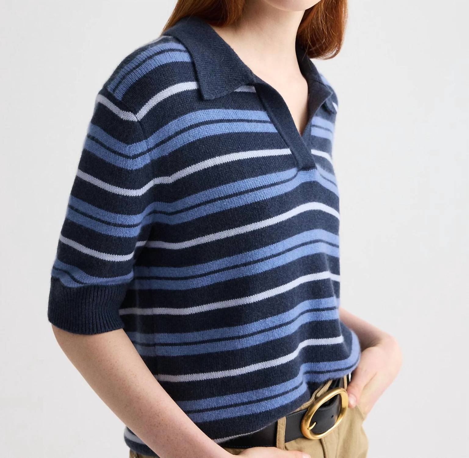Twp - Slightly Oversized Polo Sweater