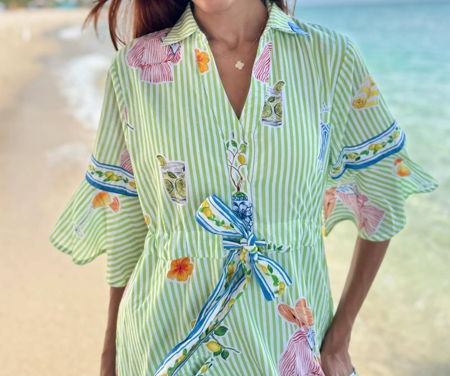Islapayal - Cape Midi Dress