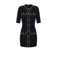 Elisabetta Franchi - Viscose Dress With Chain