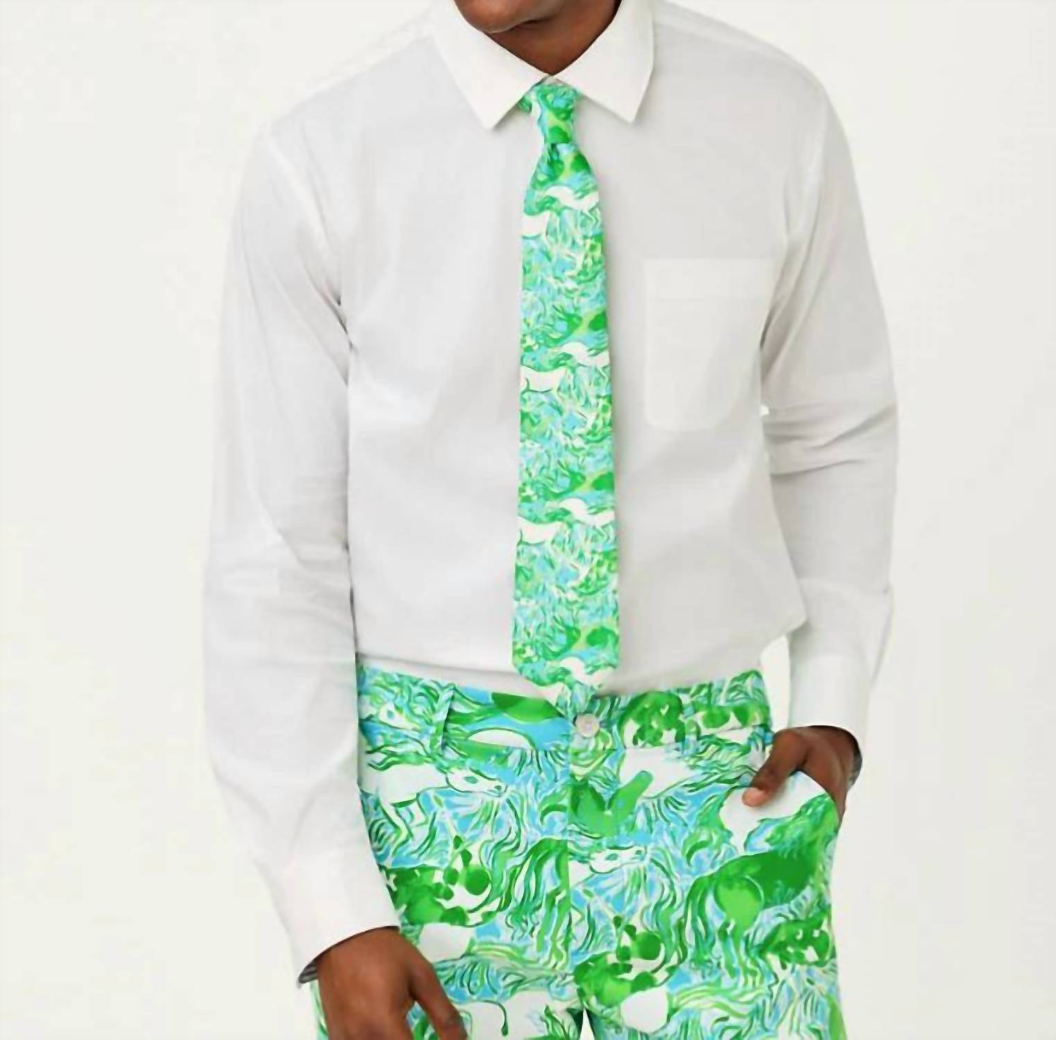 Lilly Pulitzer - Men's Stuff Tie And Pocket Square Set
