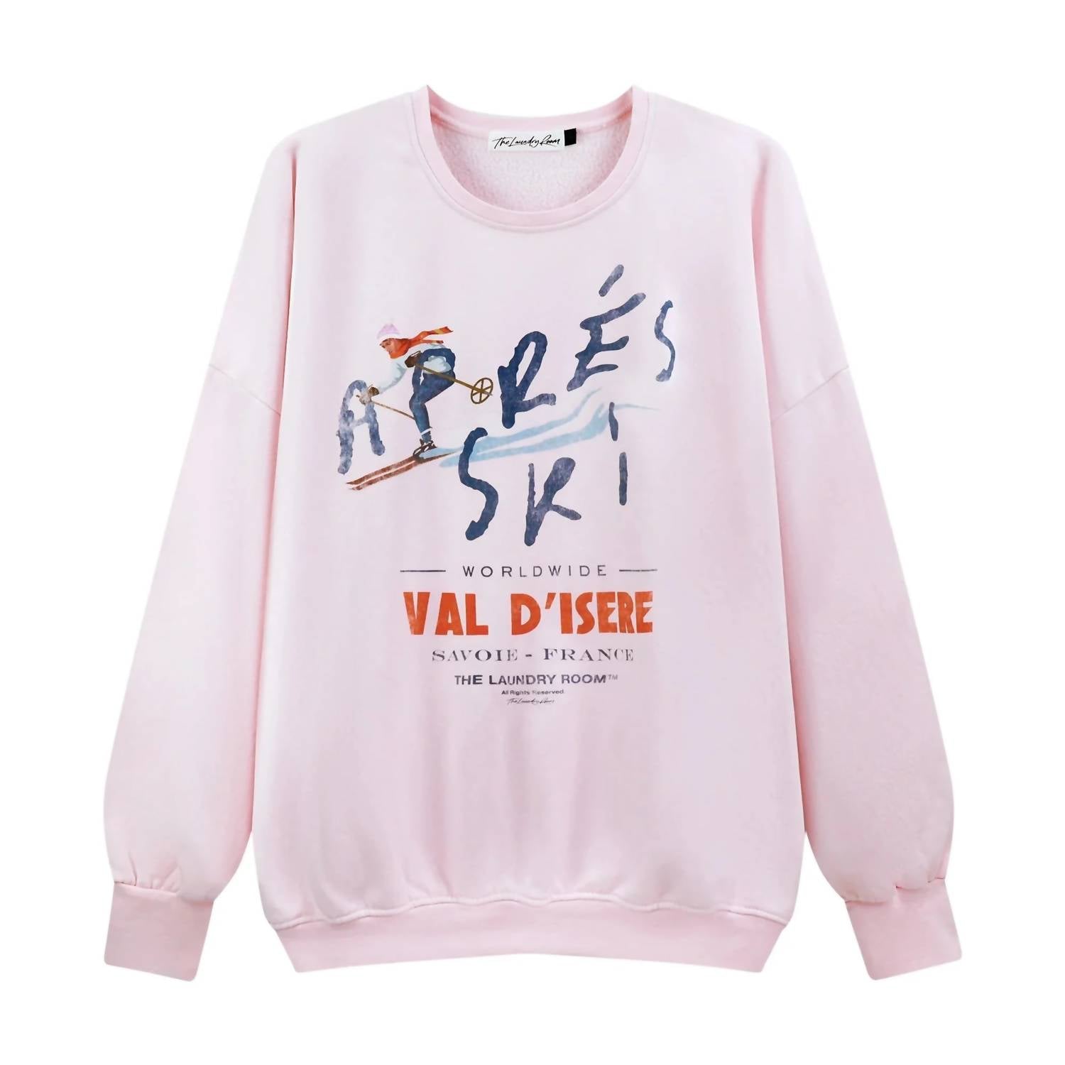 The Laundry Room Women's Apres ski savoie sweatshirt in pink - women's top