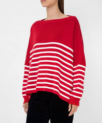 Valentino - Striped Jumper With Logo Pattern