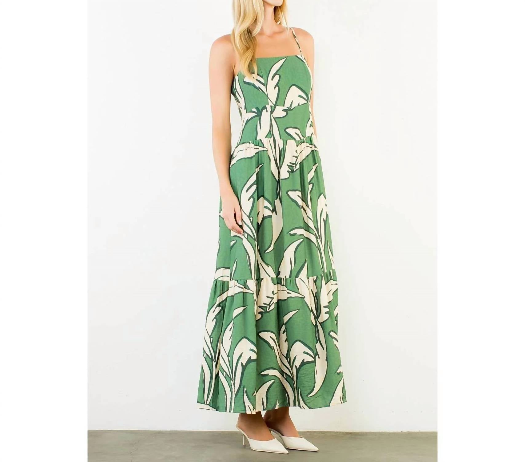 Thml - Strap Leaf Maxi Dress
