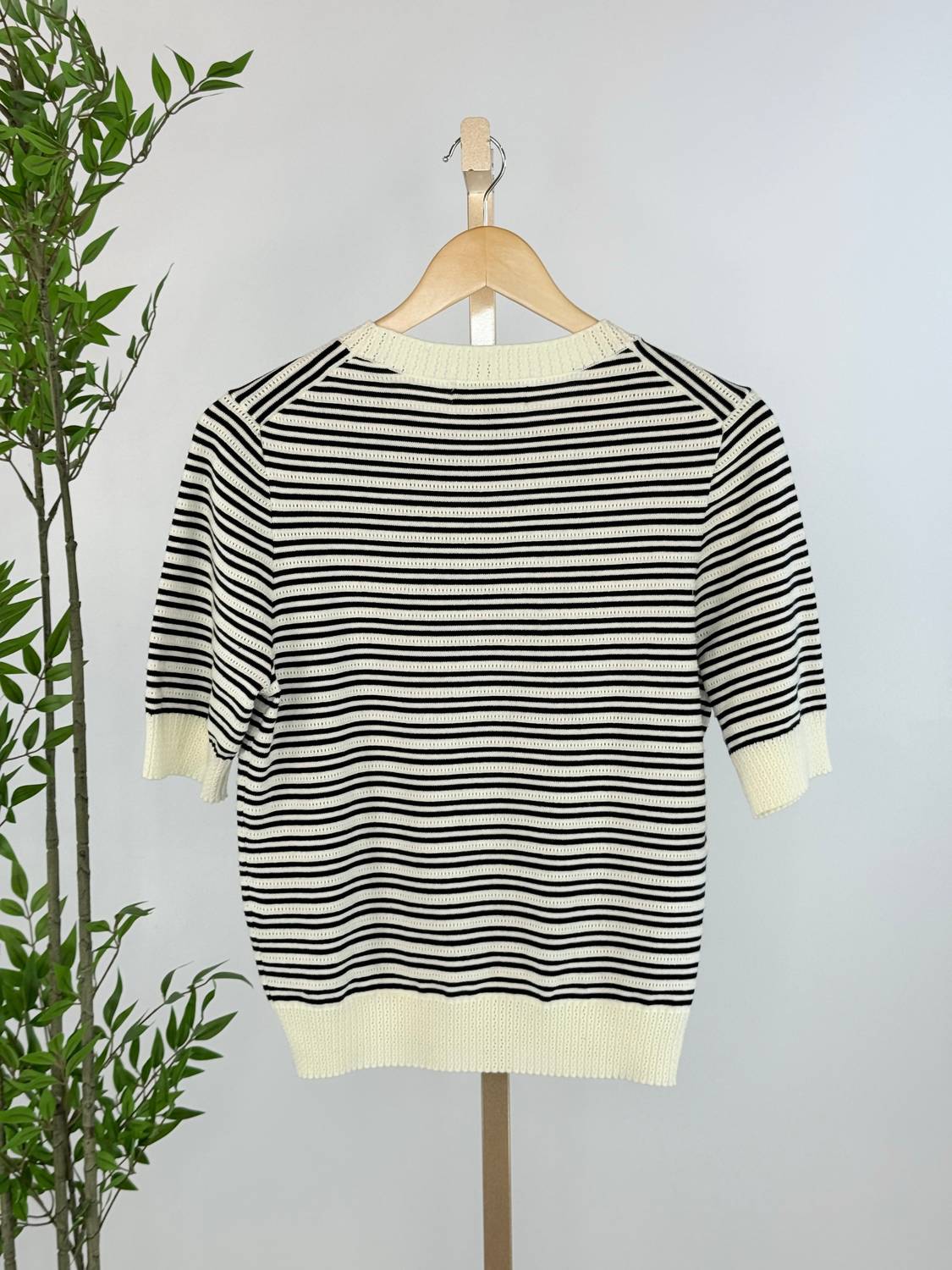 Velvet Heart - Women's Crewneck Stripe Sweater