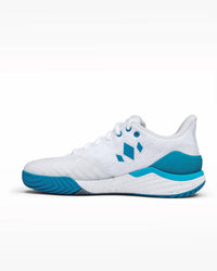 Diadem Sports Women's Court Burst Pickleball Shoes in white blue grey - women's shoe - detail view