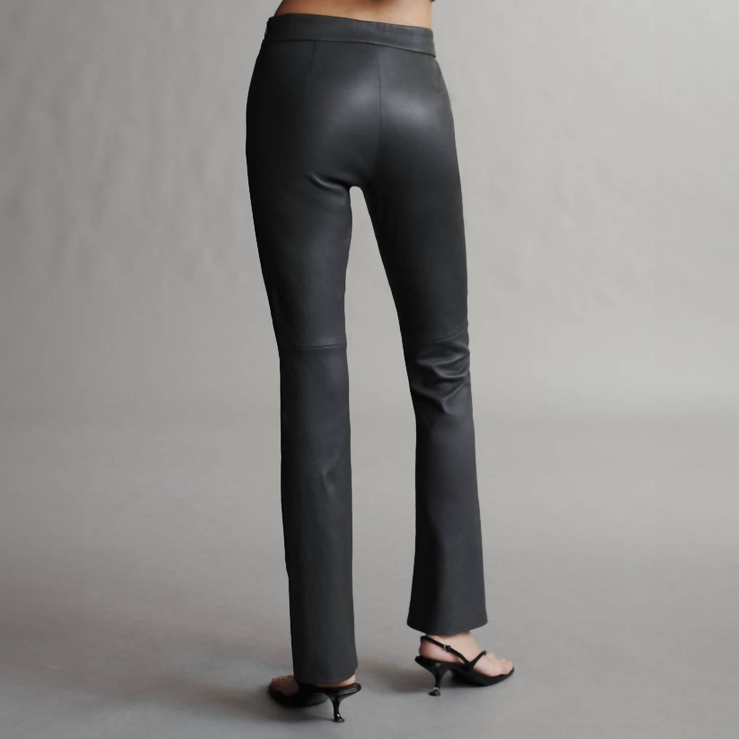 TWP Skinny Love Boot Cut Pants in black oyster - women's pants - view 4