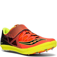 SAUCONY Men's Uplift Hj2 Track Shoe in 2 vizi red citron - men's shoe