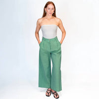 Dawei - T11 Linen Wide Leg Pants