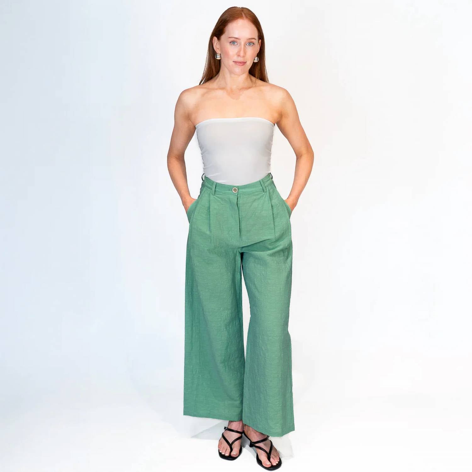 Dawei - T11 Linen Wide Leg Pants