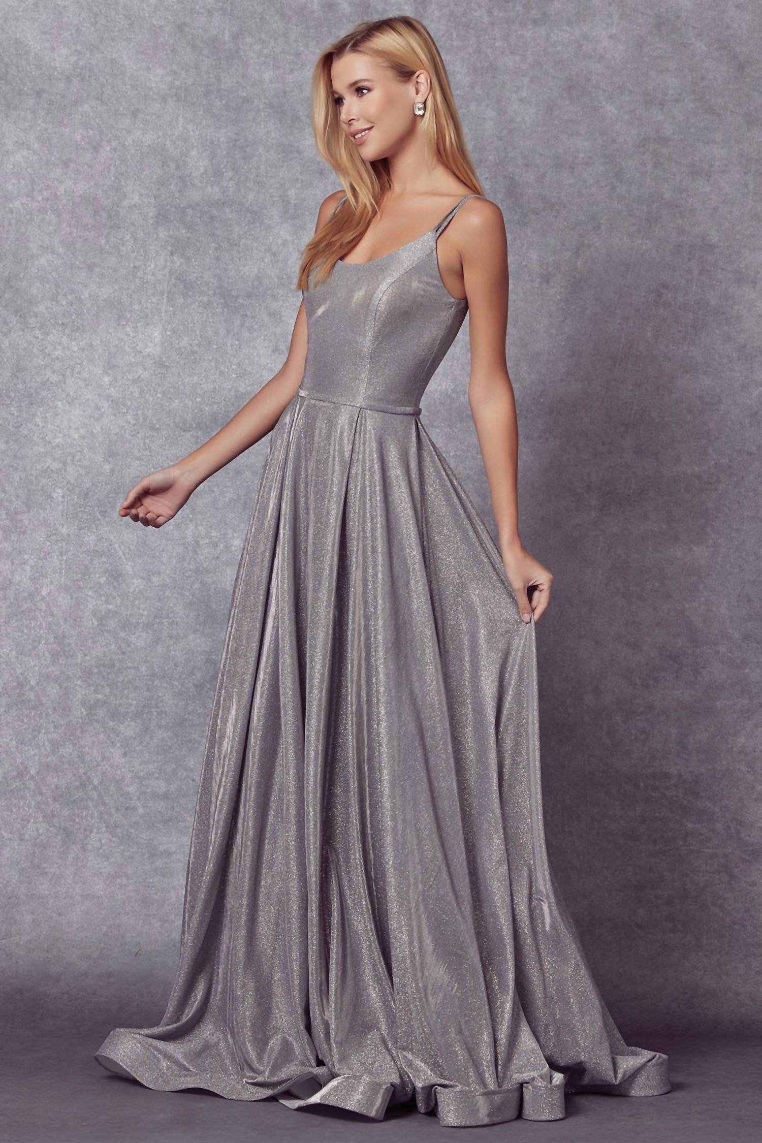 Juliet - Metallic Glitter A-line Gown