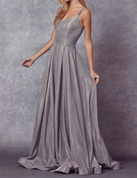Juliet - Metallic Glitter A-line Gown