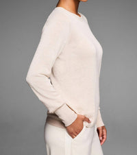Nic + Zoe Silk Blend Dotty Texture Sweater in sandstone - women's sweater - alternate view