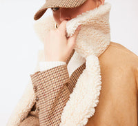 Suncoo Enjoy Reversible Coat in beige - women's jacket - alternate view