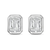 Diana M Jewels - Women's Emerald Lab-grown Diamond Stud Earrings (7.00 Tcw) - Elegant