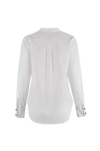 THE SHIRT Tuxedo Shirt in white - women's long sleeve top - view 4