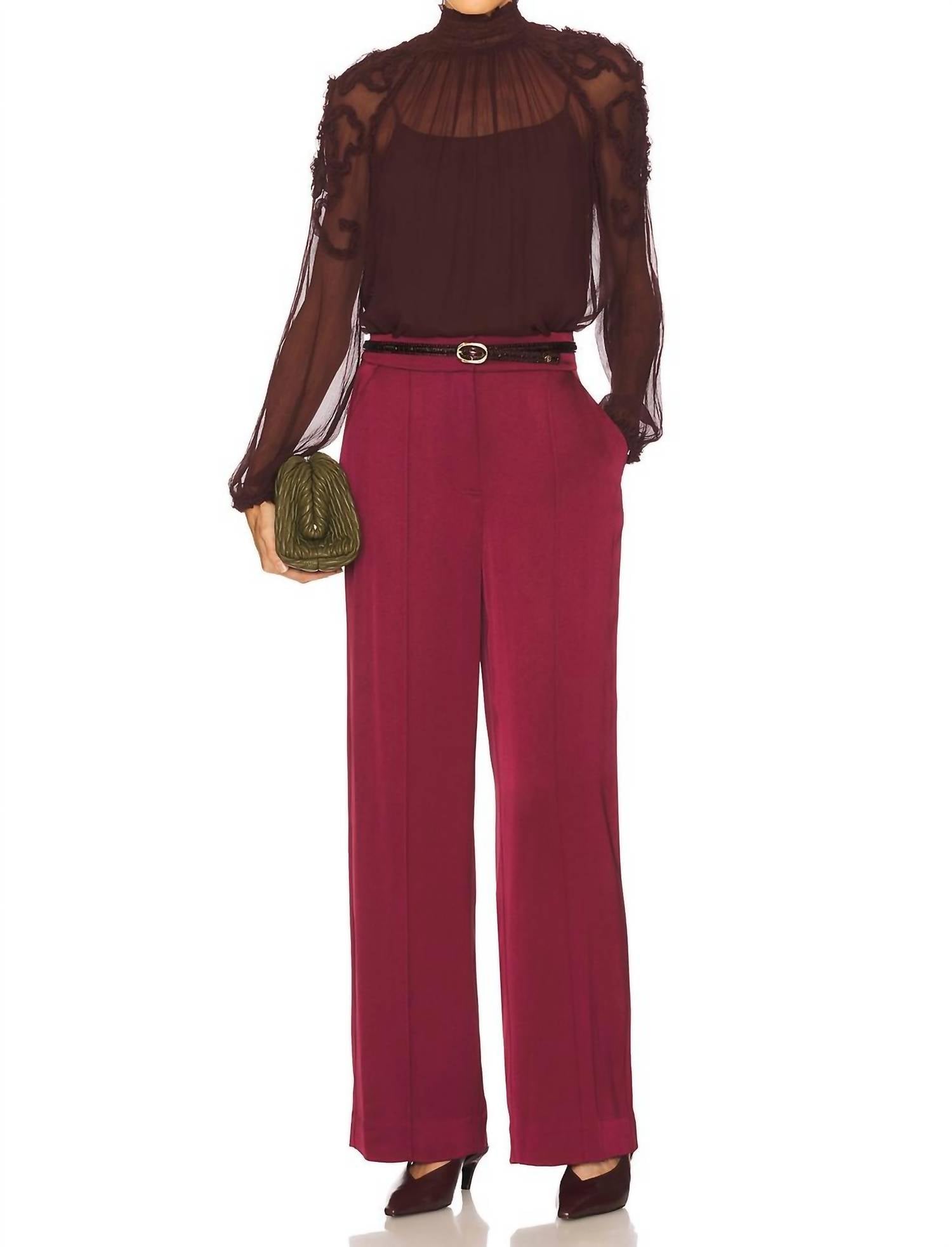 Simkhai - Kyra Wide Leg Trouser Pants