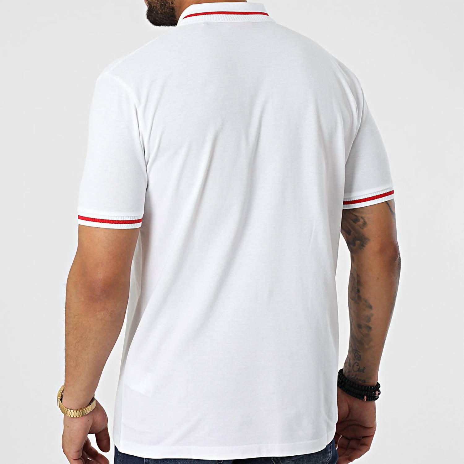 Hugo - Cotton Pique Short-sleeved Polo Shirt