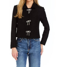 DREW Chris Tweed Jacket in black - women's jacket