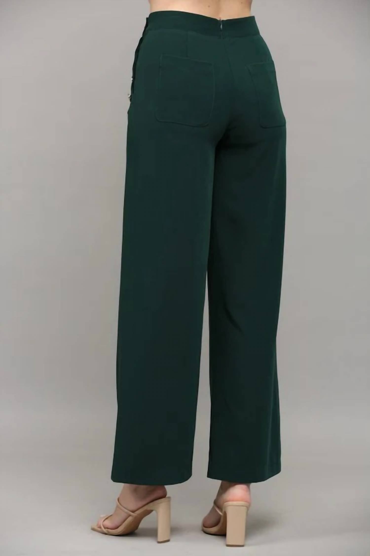 Fate by LFD Hunters Trouser Pant in hunter green - women's pants - alternate view