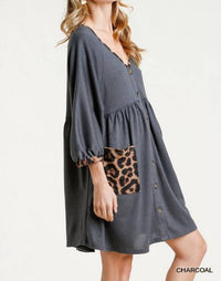 Umgee - Leopard Pocket Dress